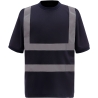 T-shirt haute visibilité manches courtes Marine – Yoko