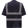 T-shirt haute visibilité manches courtes Marine – Yoko – vue 2