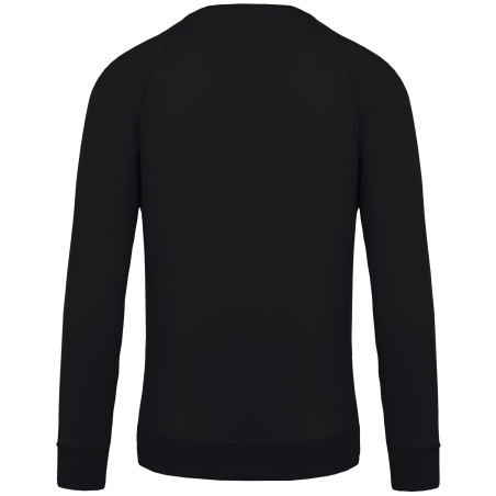Sweat-shirt Bio French Terry Col Rond Noir Kariban – vue 2