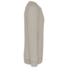 Sweat-shirt Bio French Terry Col Rond Beige Kariban – vue 3
