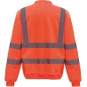 Sweat-shirt haute visibilité col rond Orange – Yoko – vue 2