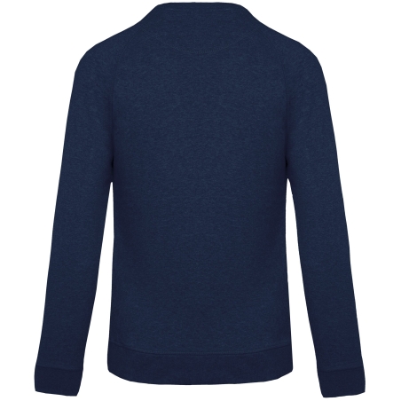 Sweat-shirt Bio Col Rond Marine Kariban – Homme – vue 2