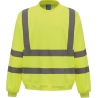 Sweat-shirt haute visibilité col rond Jaune – Yoko