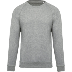 Sweat-shirt Bio Col Rond Gris Chiné Kariban – French Terry