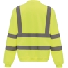 Sweat-shirt haute visibilité col rond Jaune – Yoko – vue 2