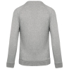Sweat-shirt Bio Col Rond Gris Chiné Kariban – French Terry – vue 2
