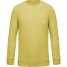 Sweat-shirt bio col rond raglan Kariban – Jaune citron