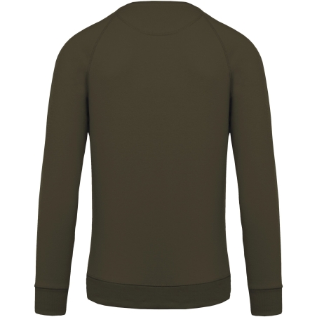 Sweat-shirt Bio French Terry Col Rond Vert Kariban – vue 2