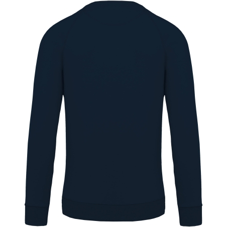 Sweat-shirt Bio French Terry Col Rond Marine Kariban – vue 2