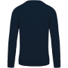 Sweat-shirt Bio French Terry Col Rond Marine Kariban – vue 2