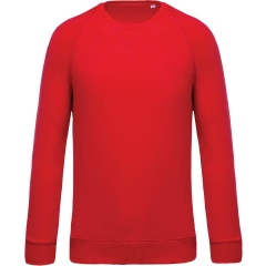 Sweat-shirt Bio French Terry Col Rond Rouge Kariban