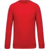 Sweat-shirt Bio French Terry Col Rond Rouge Kariban
