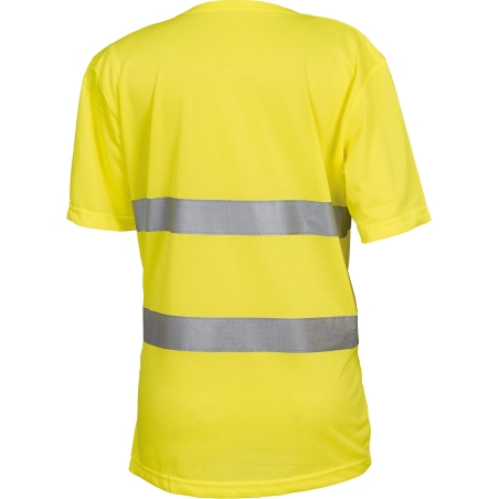 T-shirt col V haute visibilité jaune Yoko Top Cool – vue 2