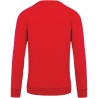 Sweat-shirt Bio French Terry Col Rond Rouge Kariban – vue 2