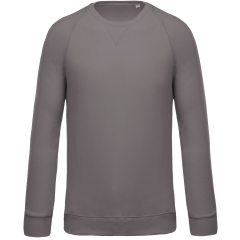 Sweat-shirt Bio French Terry Col Rond Gris Storm Kariban
