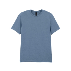 T-shirt homme col rond Softstyle Bleu Stone Blue Gildan