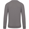 Sweat-shirt Bio French Terry Col Rond Gris Storm Kariban – vue 2