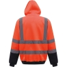 Sweat capuche haute visibilité Orange/Marine Yoko 280 g/m² – vue 2