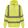 Sweat à capuche haute visibilité jaune 280 g/m² – Yoko