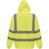 Sweat à capuche haute visibilité jaune 280 g/m² – Yoko – vue 2