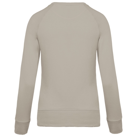 Sweat-shirt Bio Col Rond Femme Gris – Kariban Organic – vue 2