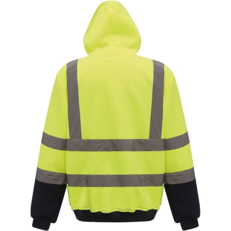 Sweat à capuche haute visibilité Jaune Marine Yoko 280 g/m² – vue 2