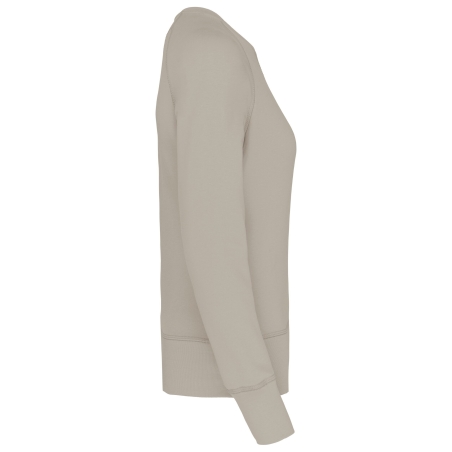 Sweat-shirt Bio Col Rond Femme Gris – Kariban Organic – vue 3