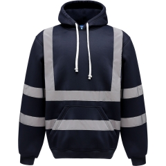 Sweat à capuche haute visibilité Marine Yoko 280 g/m²