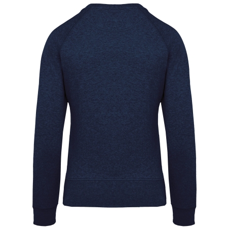 Sweat-shirt Bio Col Rond Femme Marine – Kariban – vue 2