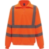 Sweat-shirt 1/4 zip haute visibilité Orange Yoko – EN ISO 20471