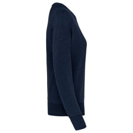Sweat-shirt Bio Col Rond Femme Marine – Kariban – vue 3