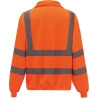 Sweat-shirt 1/4 zip haute visibilité Orange Yoko – EN ISO 20471 – vue 2