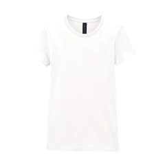 T-shirt femme col rond Softstyle Blanc – Gildan