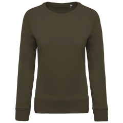 Sweat-shirt Bio Col Rond Femme Vert Mossy Green Kariban