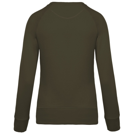 Sweat-shirt Bio Col Rond Femme Vert Mossy Green Kariban – vue 2