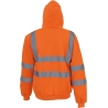 Sweat-shirt zippé capuche haute visibilité Orange Yoko – vue 2