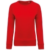 Sweat-shirt bio col rond raglan femme Rouge – Kariban