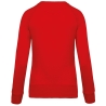Sweat-shirt bio col rond raglan femme Rouge – Kariban – vue 2