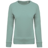 Sweat-shirt Bio Col Rond Raglan Gris Femme Kariban