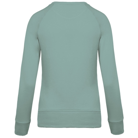 Sweat-shirt Bio Col Rond Raglan Gris Femme Kariban – vue 2