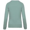 Sweat-shirt Bio Col Rond Raglan Gris Femme Kariban – vue 2