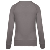 Sweat-shirt bio col rond manches raglan femme Gris Kariban – vue 2