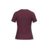 T-shirt col V femme manches courtes Bordeaux Kariban – vue 2