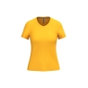 T-shirt col V manches courtes femme Jaune Kariban