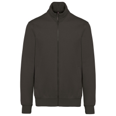 Veste Sweat Molleton Homme Gris Kariban – 300 g/m²