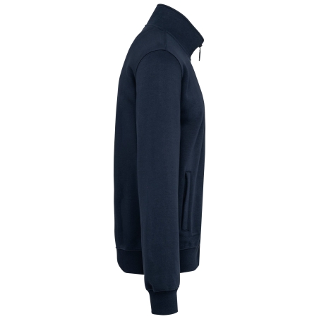 Veste Sweat Molleton Gratté Homme Marine – Kariban – vue 3