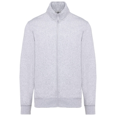 Veste sweat molleton zippée homme Gris Kariban