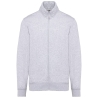 Veste sweat molleton zippée homme Gris Kariban