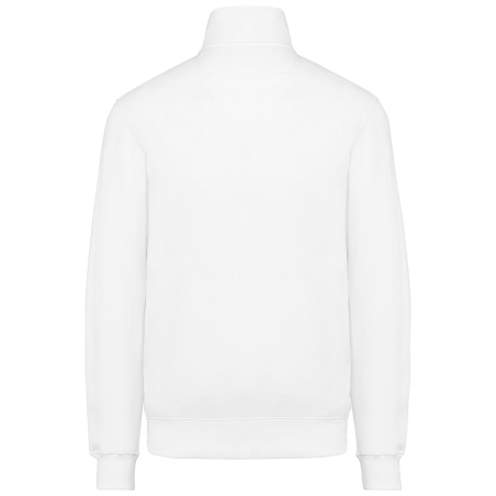 Veste Sweat Molleton Zippée Homme Blanc – Kariban – vue 2