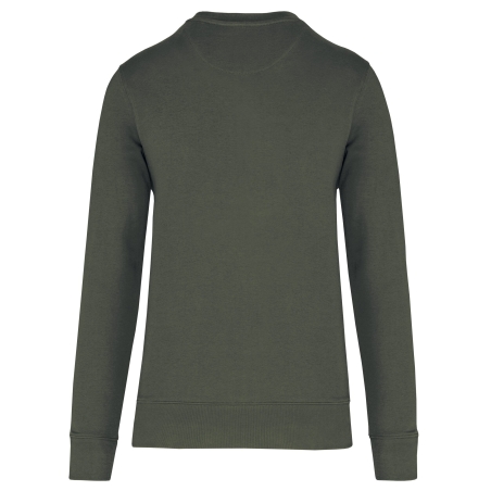 Sweat-shirt écoresponsable col rond Dark Khaki Kariban – vue 2